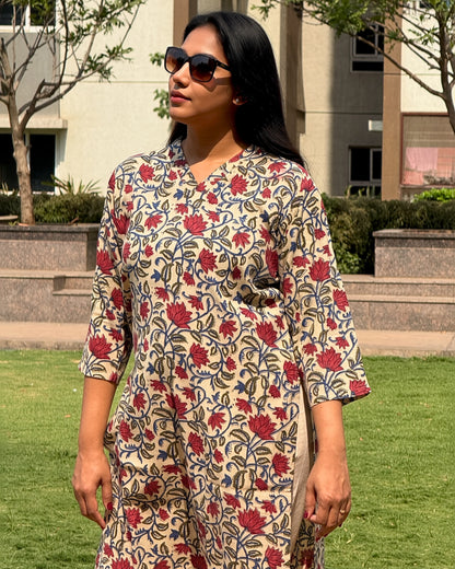 Crimson Vine Kurta