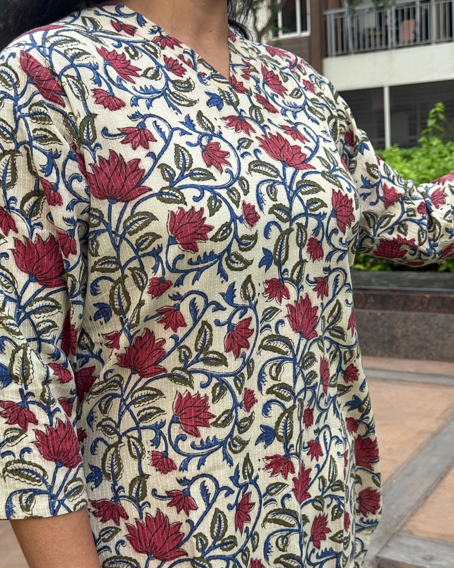Crimson Vine Kurta