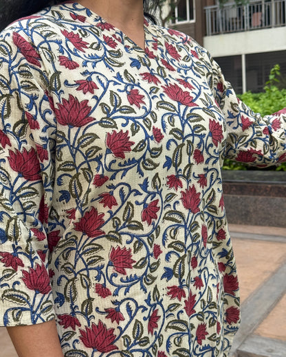 Crimson Vine Kurta