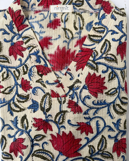 Crimson Vine Kurta